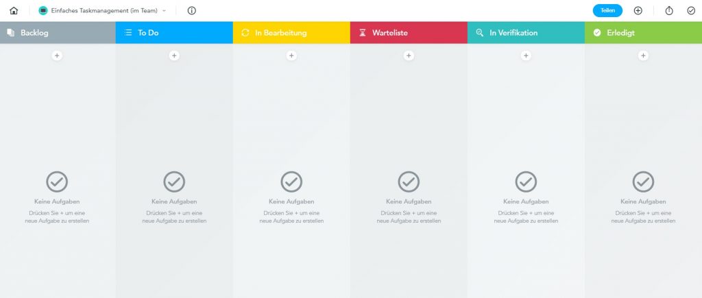 Meistertask Beispiel Einfaches Taskmanagement