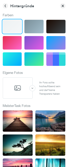 Meistertask Priojekt Hintergrund
